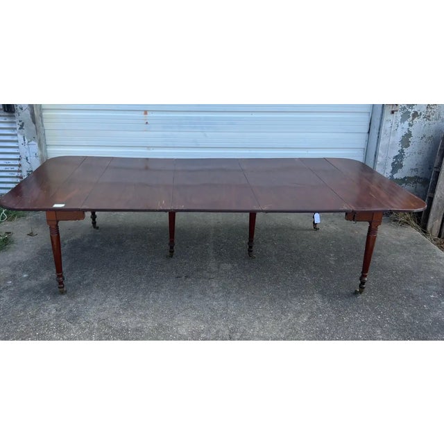 Fine Late 18th- Early 19th Century French Directoire Mahogany Dining Table For Sale - Image 4 of 6