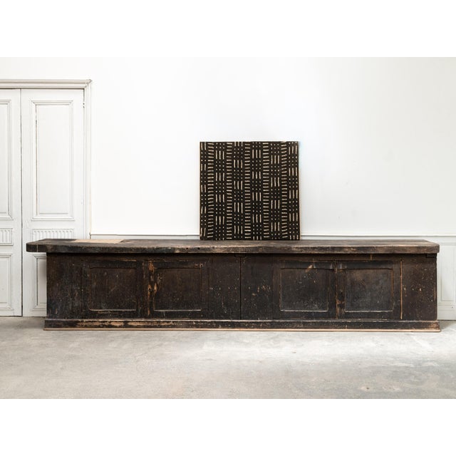 This antique oak cabinet, crafted in the early 1900s, is as captivating for its generous dimensions as for its magnificent...