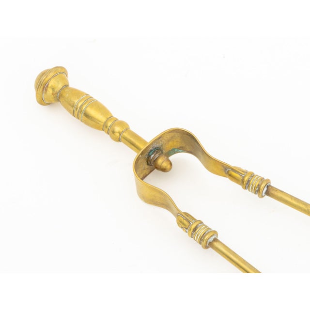 Vintage Brass Fireplace Tool Set, 4 Pcs. For Sale - Image 12 of 13