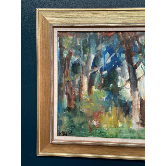 Pia Hesselmark‑Campbell, Neighbor's House, 1960s, Oil on Canvas, Framed For Sale - Image 17 of 18