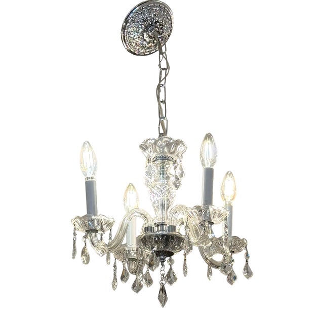 Crystal Chandelier, Vintage For Sale