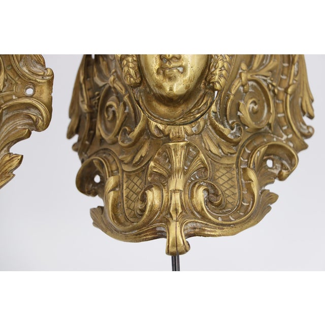 19th Century Antique French Bronze Female Head Billiard Pockets - Three Pieces For Sale - Image 17 of 18