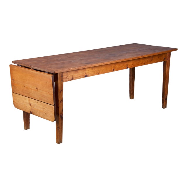 Antique French Farmhouse Rustic European Pine Dining Harvest Table ...