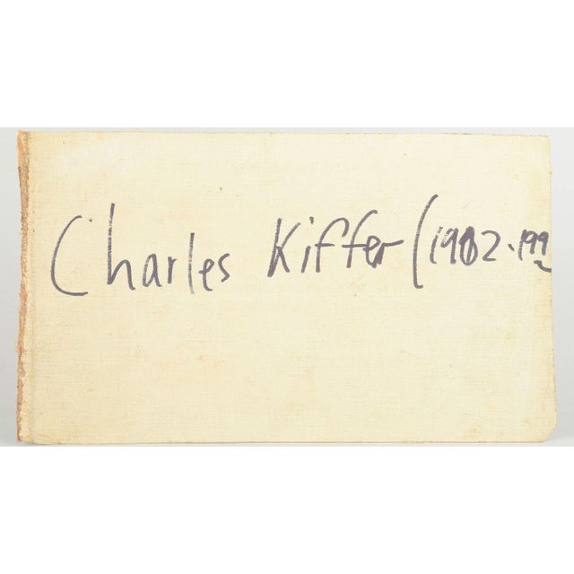 Charles Kiffer, View of Trees and Church, 1960s, Canvas For Sale - Image 4 of 5
