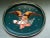 Vintage Teal & Gold Eagle Serving Tray For Sale In Jacksonville, FL - Image 6 of 7