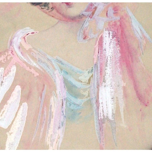 Gibson Girls Watercolor Portraits 1920s Fashion Illustrations- Set of 2, by Charles Hollman For Sale - Image 12 of 13