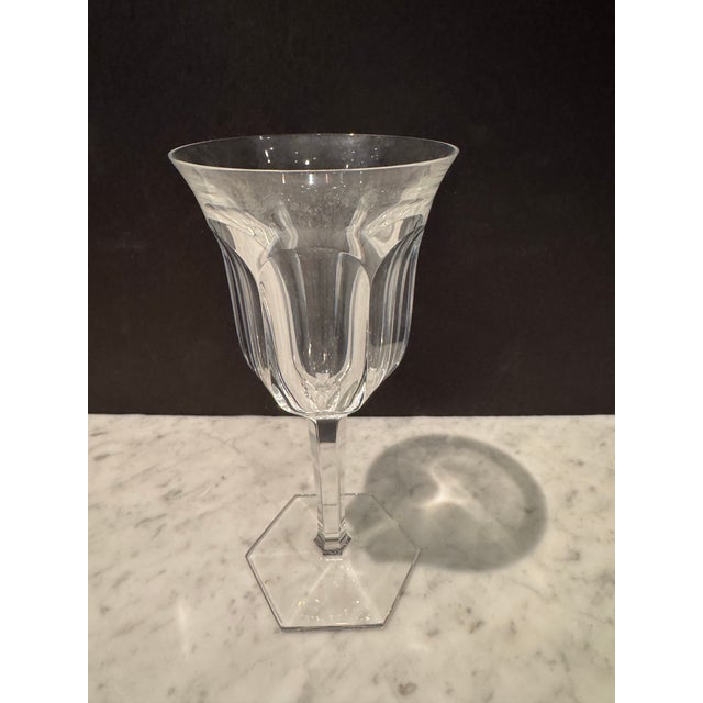 Baccarat Malmaison Set of 12 Crystal Wine Glasses For Sale In New York - Image 6 of 7