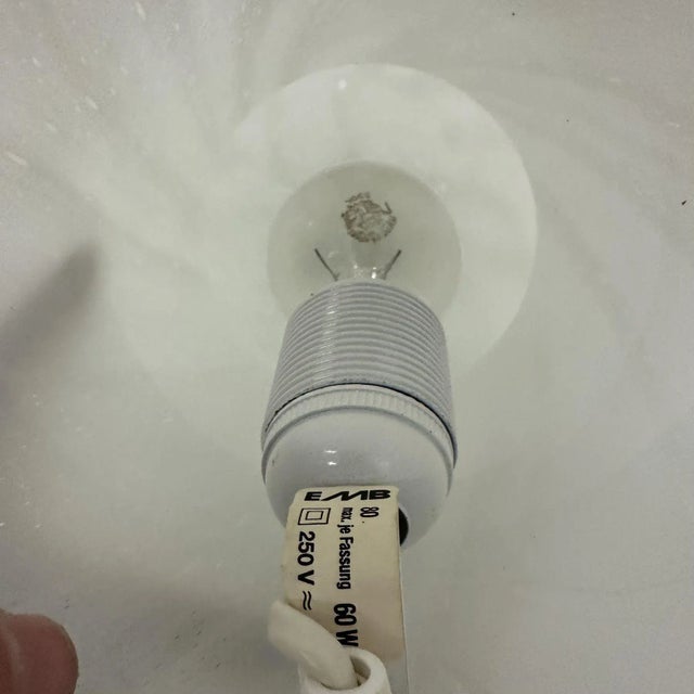 Symmetrical Glass Table Lamp by Michael Bang for Holmegaard, Denmark, 1970s For Sale - Image 3 of 12