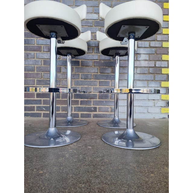 Vintage French Bar Stools, 1980s, Set of 4 For Sale - Image 6 of 12