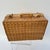 1970s Petite French Style Wicker Suitcase Basket For Sale - Image 12 of 12
