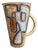 Vintage French Ceramic Pitcher with Abstract Motif by Alexandre Kostanda, 1960s For Sale
