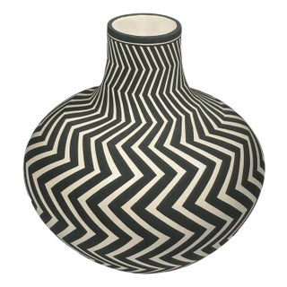 Paula Estevan - Acoma - Black/White Seed Pot For Sale