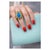 Baroque Bochic “Capri” Vintage Blue Opal, Peridot & White Topaz Ring - 18K Gold & Silver For Sale - Image 3 of 8