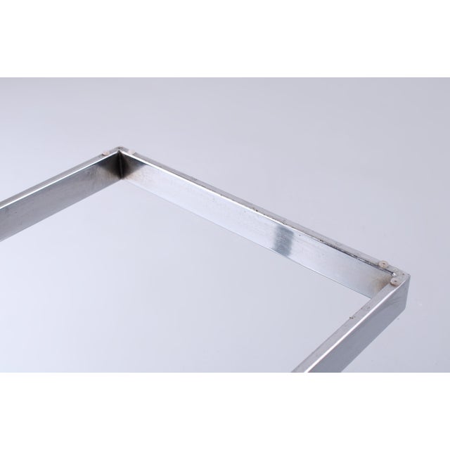 Postmodern Cantilever Side Table in Chrome and Glass from Gebra, 1980s For Sale - Image 9 of 13
