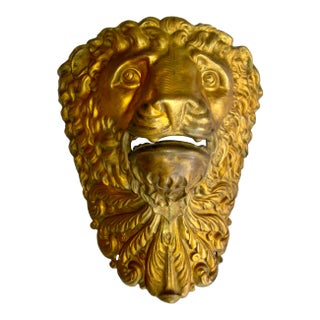 Mid 19th Century French Napoleon III Lion Head Pool Table Ornement For Sale