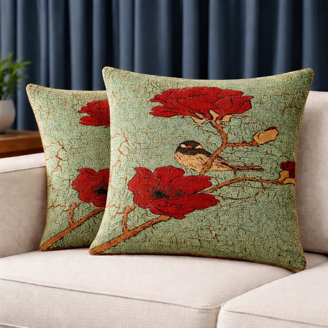 Exquisite Luxury Arts & Crafts Sofa Cushions / Pillows For Sale - Image 4 of 5