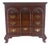 Mahogany Chippendale Style 4 Drawer Bracket Feet Bachelor Chest Dresser MINT For Sale