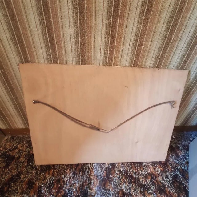 Metal Vintage Painted Wall Panel, 1970s For Sale - Image 7 of 8