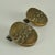 1970s Bronze Round Push and Pull Door Handles with Geometric Relief, Set of 2 For Sale - Image 5 of 13