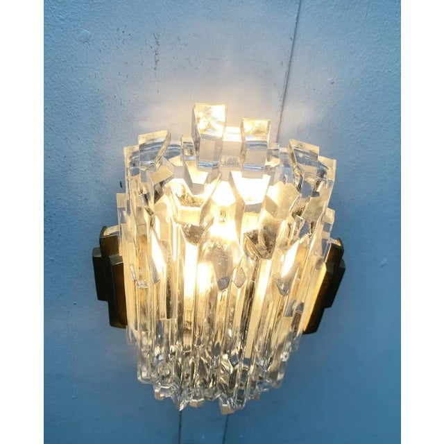 Mid-Century Wall Lamp in Ice Glass from Orrefors For Sale - Image 12 of 18