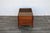Brown Mid-Century Modern Walnut Coffee Table With Leather Magazine Holder & Brass Casters, C. 1960s For Sale - Image 8 of 18