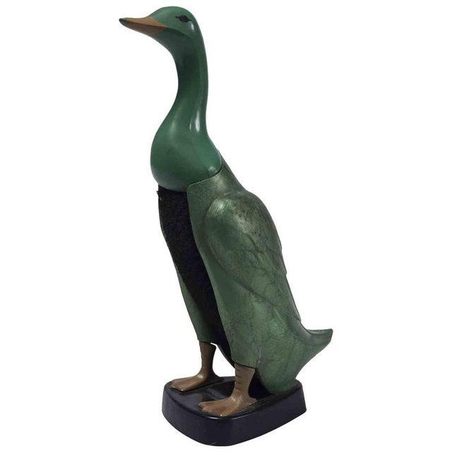 Plastic Duck-Shaped Bakelite Clothes Brush with Holder, Early 20th Century For Sale - Image 7 of 7