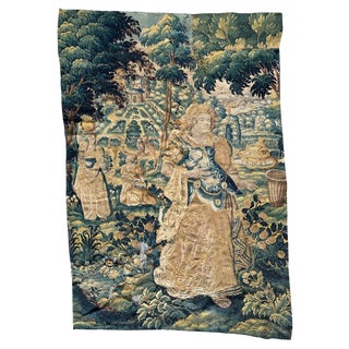 Antique 16th Century French Aubusson Tapestry For Sale