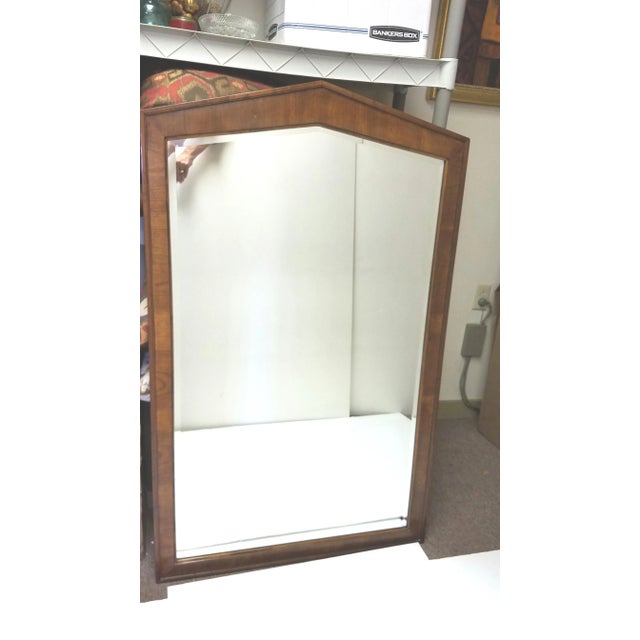 Large and Handsome Henredon Biedermeier Style Olive Wood Mirror For Sale - Image 9 of 9