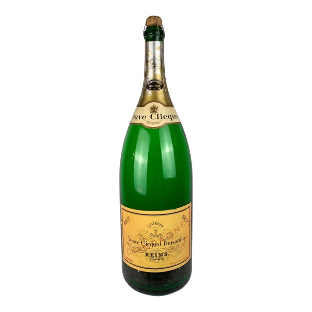 Veuve Clicquot's Bicentennial Salmanazar Celabratory Display Bottle 1772-1972 For Sale