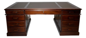 Double-Sided Executive Desk in Mahogany
