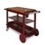 Contemporary Contemporary Custom Made Bar Cart With Leather Handles For Sale - Image 3 of 6