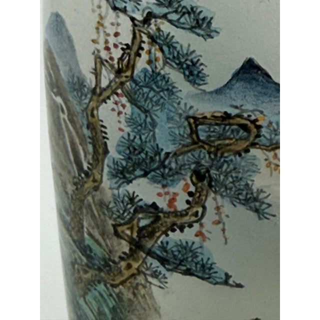 Exquisite Inside Painted Snuff Bottle Dated 1966 For Sale - Image 13 of 16