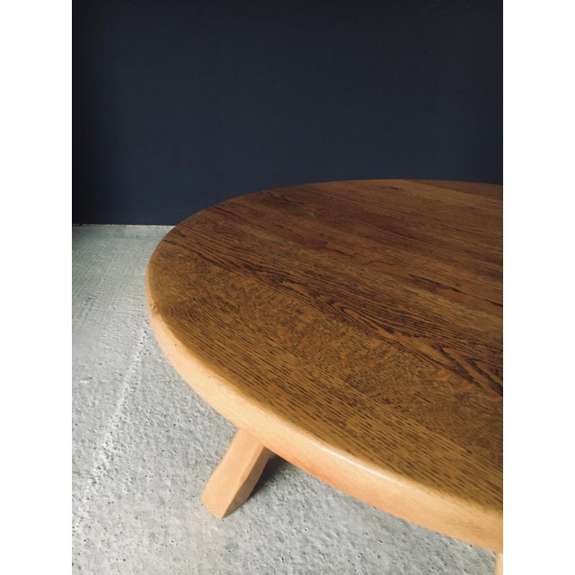 Rustic Light Oak Coffee Table, Belgium, 1960s For Sale - Image 13 of 17