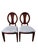 1990s Ethan Allen Horizons Dining Side Chair Pair Wood Oval Slat Back Accent Living Room For Sale In Philadelphia - Image 6 of 15