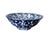 Late 20th Century Vintage Italian Stoviglierie Hand-Painted Blue & White Spongeware Ceramic Serving Bowl For Sale - Image 5 of 9