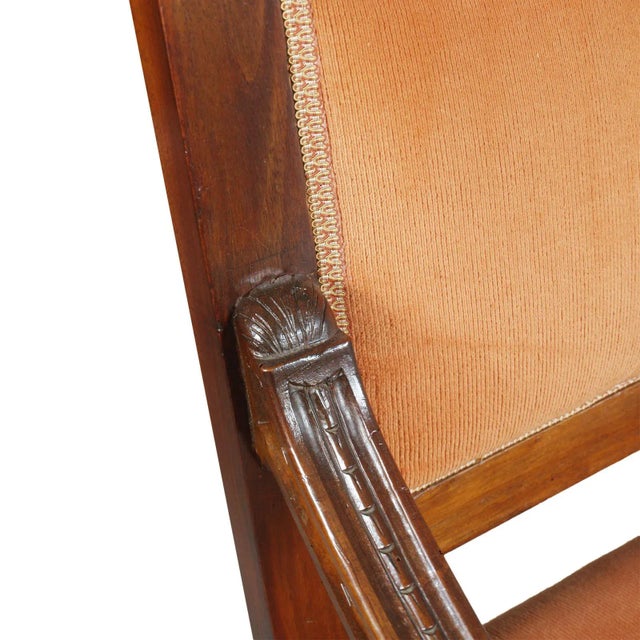 Vintage Carved Renaissance Throne Armchair from Bonciani For Sale - Image 6 of 10