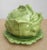 1970s Vintage Majolica Cabbage Tureen Soup Bowl With Lid & Plate For Sale - Image 5 of 7