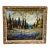 Harry Leonard Lopp Lakeside Landscape Oil Painting, Vintage For Sale