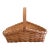 Vintage Split Oak Gathering Basket With Warm Patina For Sale