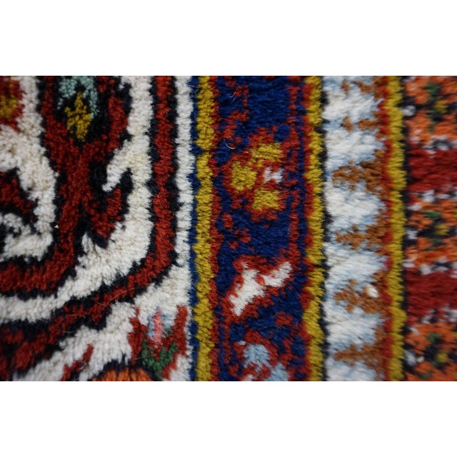 1970s Large Indian Wool Mir Rug, 1970s For Sale - Image 5 of 7