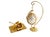 Minimalism Pierre Lorren Natural Egg Hand Carved Faberge Egg Style Austrian Crystal Pure Gold Deco Handmade 1997 Vintage Egg For Sale - Image 3 of 16