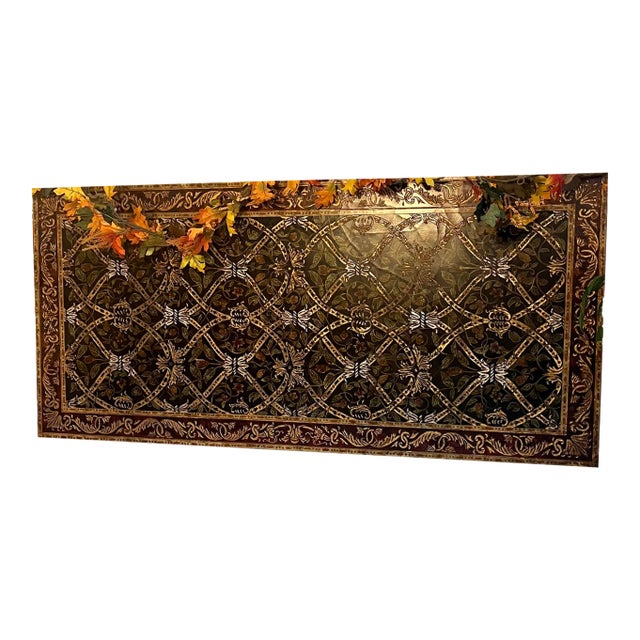 Vintage Maitland-Smith Decorative Wood Wall Panel - Model 2744-444 For Sale