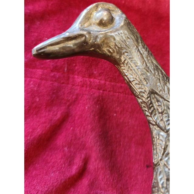 Wood Sarreid Mid-Century Modern Ostrich Statue For Sale - Image 7 of 12