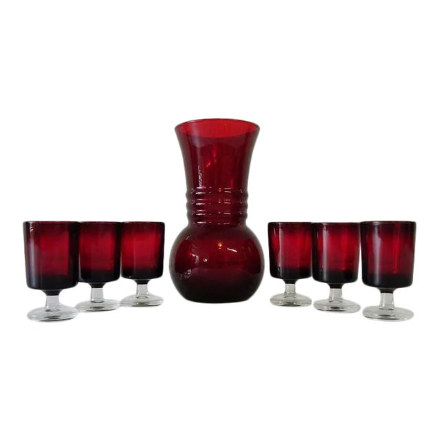 1960s Hollywood Regency Aperitif Set - 7 Pieces For Sale