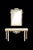 Alabaster Hollywood Regency Style Italian Carved Ribbon Mirror & Stone Console Table For Sale - Image 8 of 10