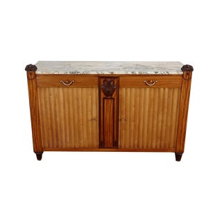 Art Deco Blond Mahogany Buffet from Ceylon, 1920s For Sale
