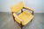 Yellow 1950’s Mid-Century Modern Walnut Armchair by Thonet For Sale - Image 8 of 12