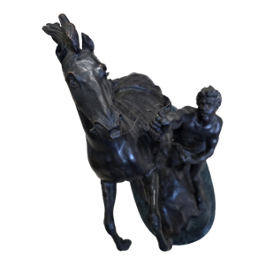 1990s Bronze Sculpture "Horses of Marly" by Guillaume Coustou