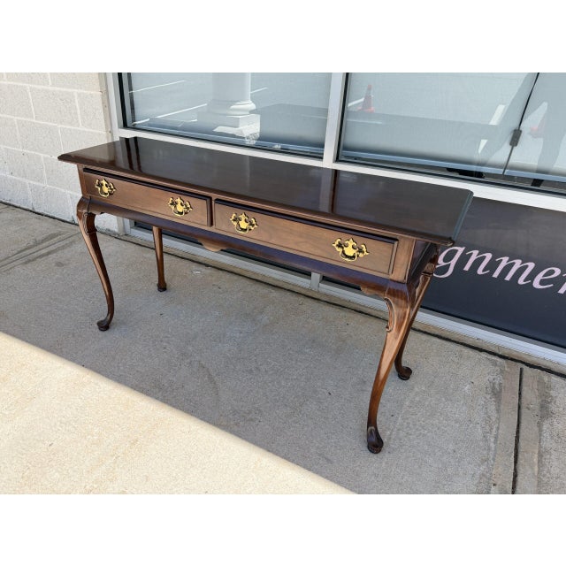 Chippendale Kincaid Cherry Sofa Table For Sale - Image 3 of 13