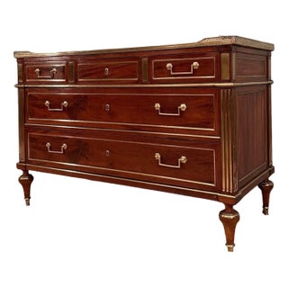 Vintage French Commode in Mahogany For Sale